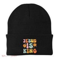 Jesus Is King Christian Religious Beanie thumb 0