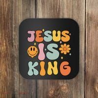 Jesus Is King Christian Religious Coaster thumb 0