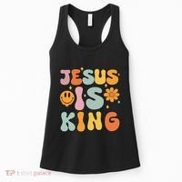 Jesus Is King Christian Religious Women's Tank Top thumb 0