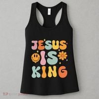 Jesus Is King Christian Religious Women's Tank Top thumb 3