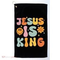 Jesus Is King Christian Religious Golf Towel thumb 0