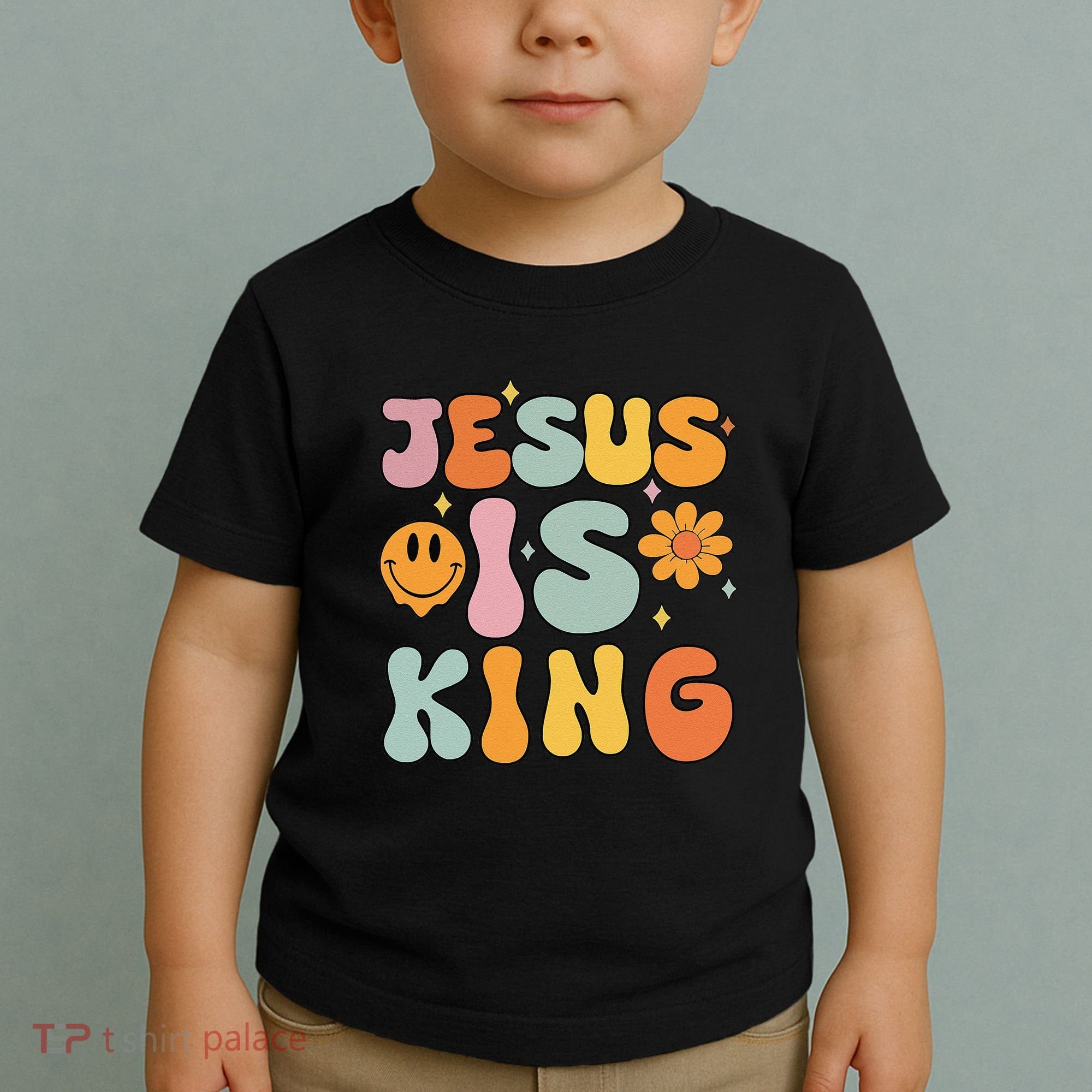 Jesus Is King Christian Religious Toddler T-Shirt