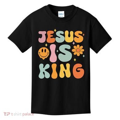 Jesus Is King Christian Religious Kids T-Shirt