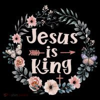 Jesus Is King Religious Floral Christian Coffee Mug thumb 5