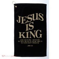 Jesus Is King Jesus John 146 Costume Christian Golf Towel thumb 0