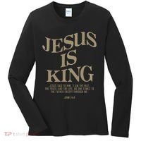 Jesus Is King Jesus John 146 Costume Christian Women's Long Sleeve Shirt thumb 0