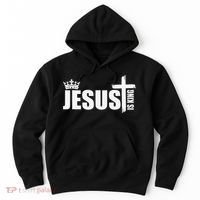 Jesus Is King Simple Crown Logo Hoodie thumb 0