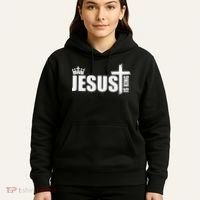Jesus Is King Simple Crown Logo Hoodie thumb 5