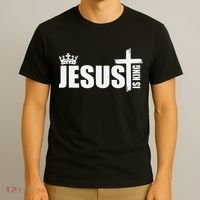 Jesus Is King Simple Crown Logo T-Shirt thumb 3