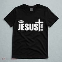 Jesus Is King Simple Crown Logo T-Shirt thumb 5
