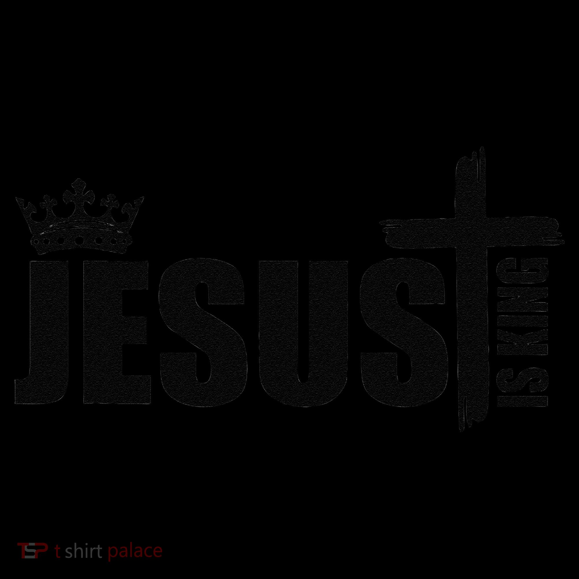 Jesus Is King Simple Crown Logo Coffee Mug