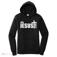 Jesus Is King Simple Crown Logo Women's Hoodie thumb 0