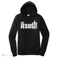 Jesus Is King Simple Crown Logo Women's Hoodie thumb 0