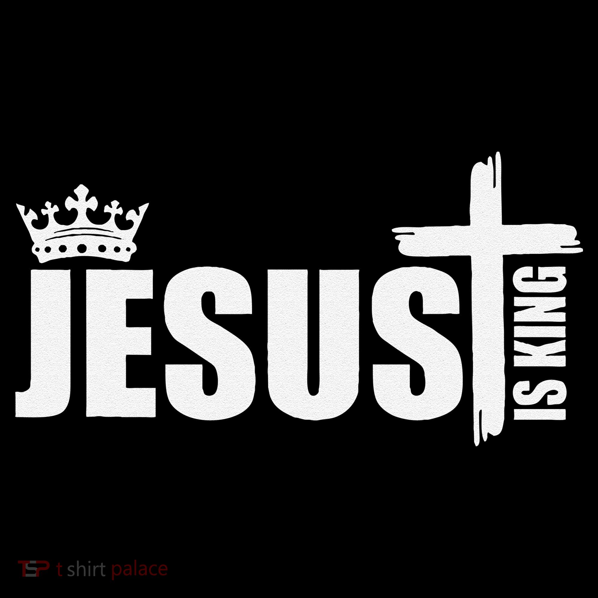 Jesus Is King Simple Crown Logo Women's Hoodie