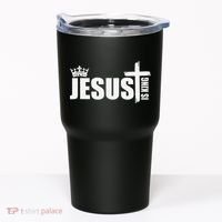 Jesus Is King Simple Crown Logo Tumbler thumb 0