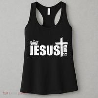 Jesus Is King Simple Crown Logo Women's Tank Top thumb 3