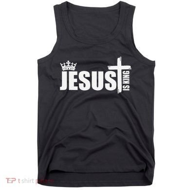 Jesus Is King Simple Crown Logo Tank Top