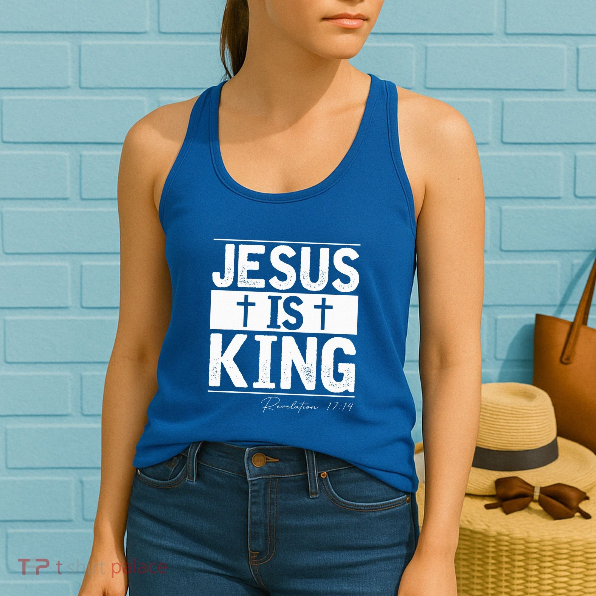 Jesus Is King Jesus Costume Adult Christian  Women's Tank Top