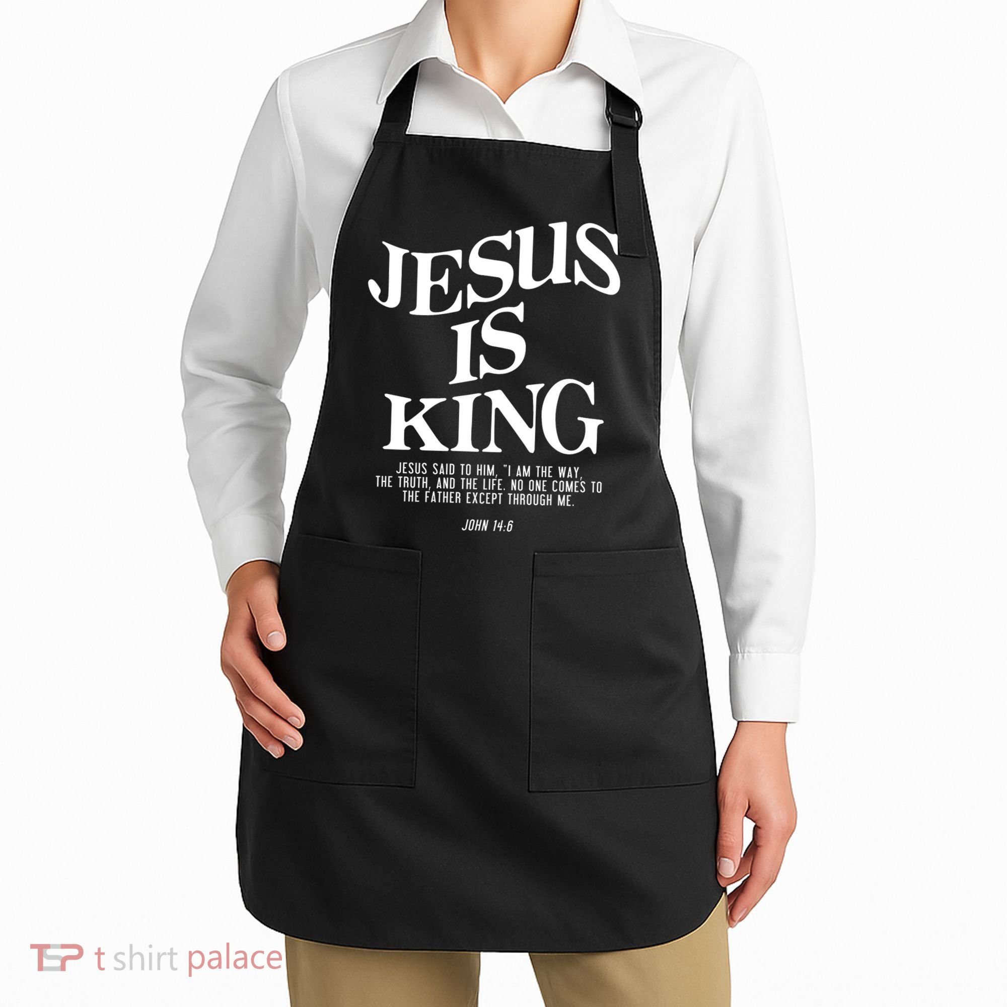 Jesus Is King Jesus John 14:6 Costume Christian Apron