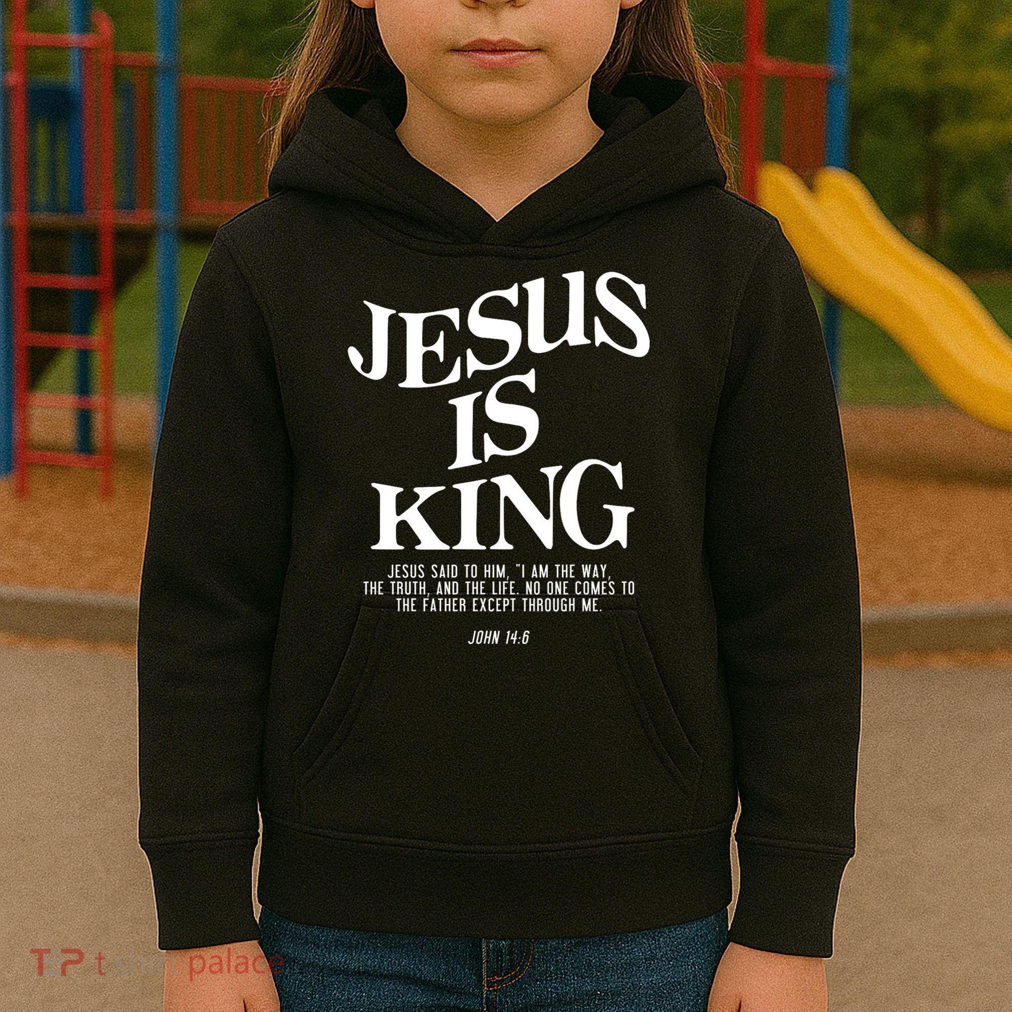 Jesus Is King Jesus John 14:6 Costume Christian Kids Hoodie