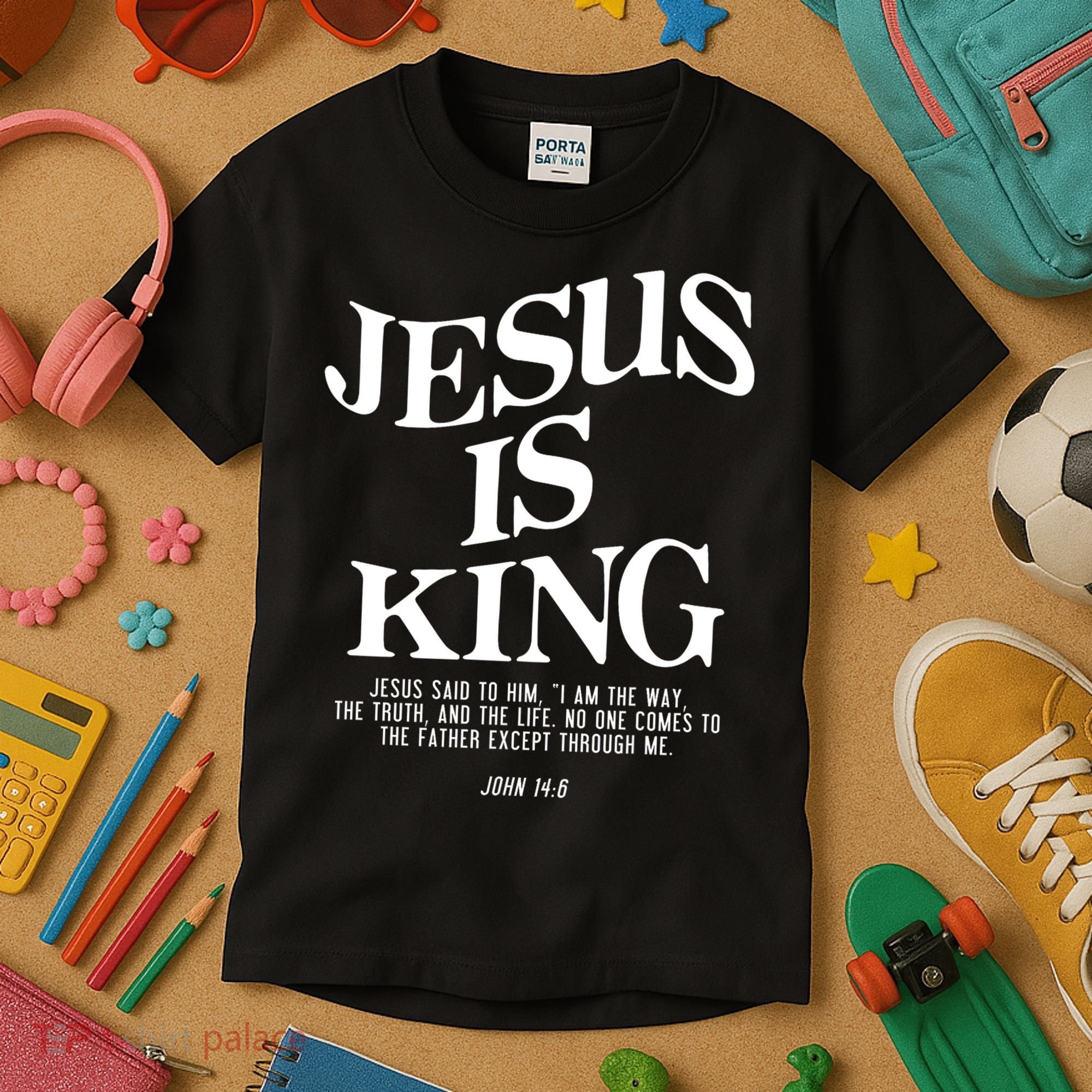 Jesus Is King Jesus John 14:6 Costume Christian Kids T-Shirt