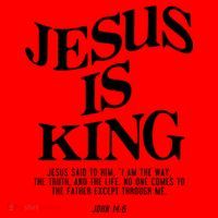 Jesus Is King Jesus John 14:6 Costume Christian Santa Hat thumb 1