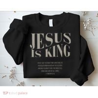 Jesus Is King Christian Sweatshirt thumb 2