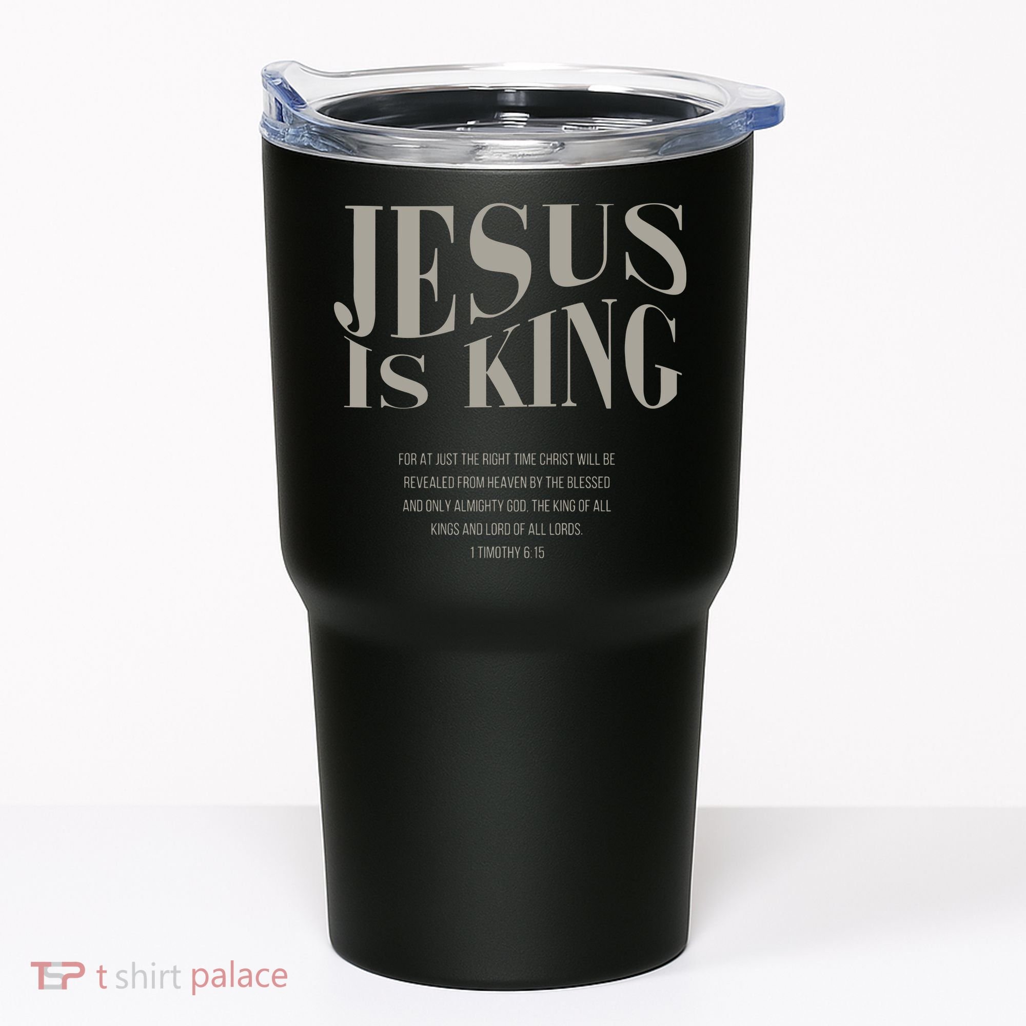 Jesus Is King Christian Tumbler