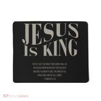 Jesus Is King Christian Mousepad thumb 0