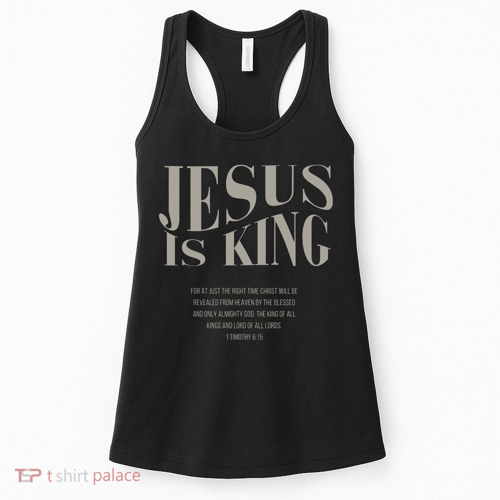 Jesus Is King Christian Women's Tank Top
