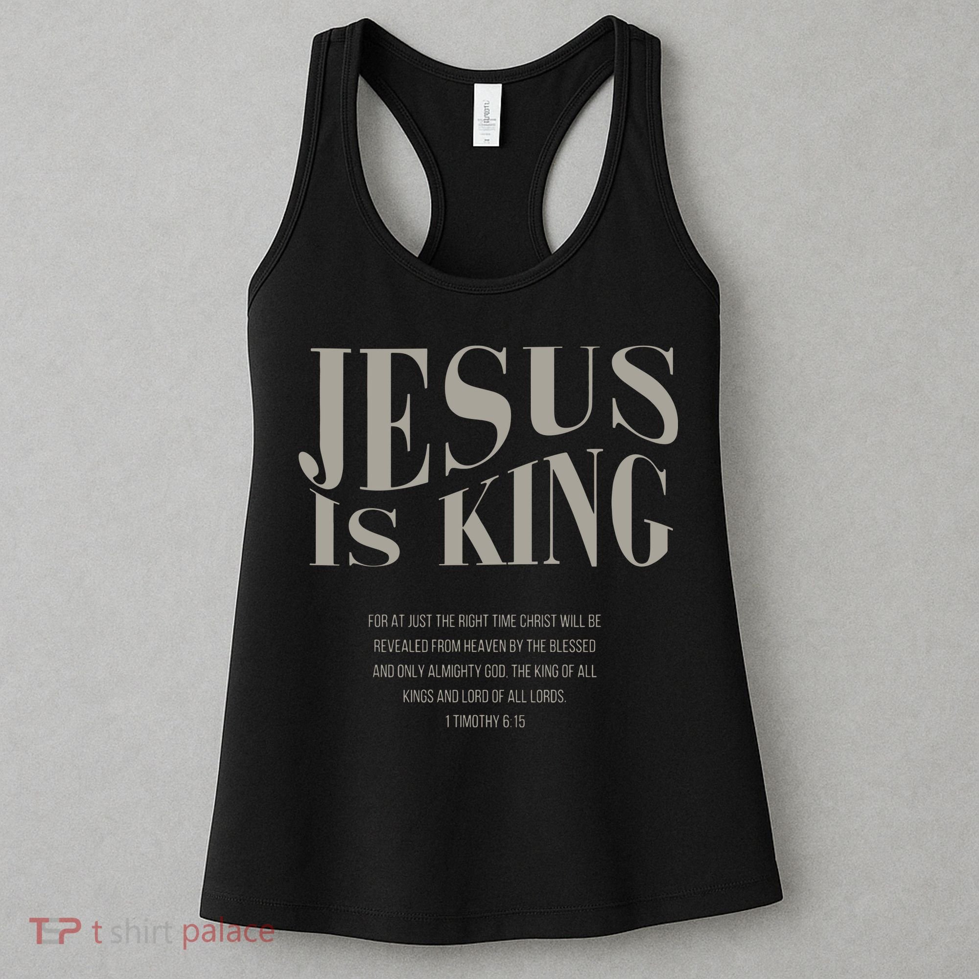 Jesus Is King Christian Women's Tank Top