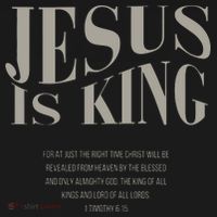 Jesus Is King Christian Baby Bodysuit thumb 2