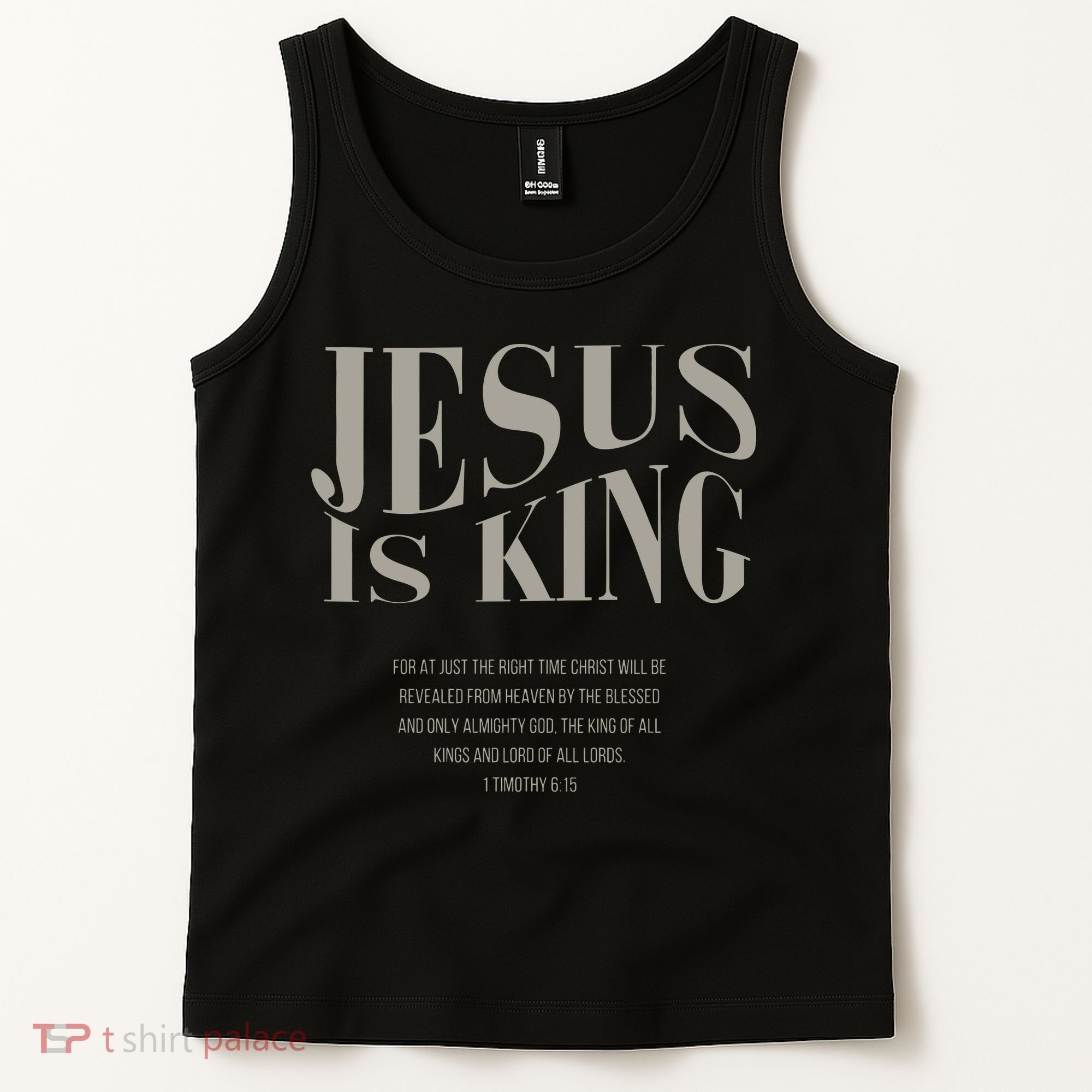 Jesus Is King Christian Tank Top