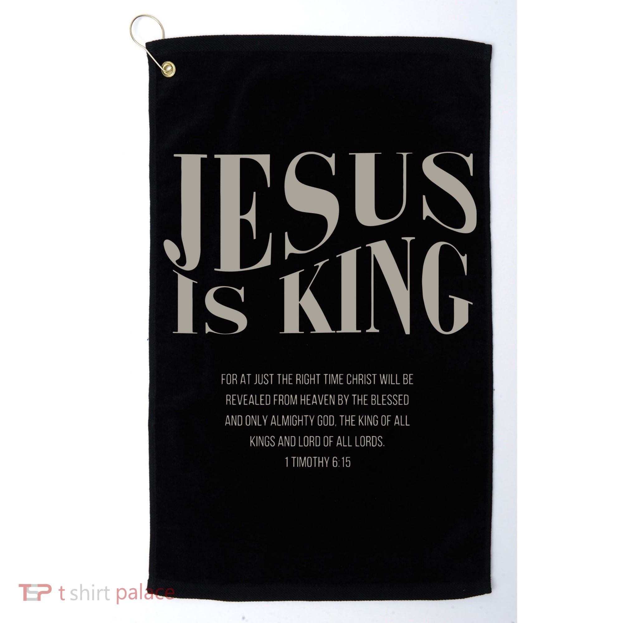 Jesus Is King Christian Golf Towel