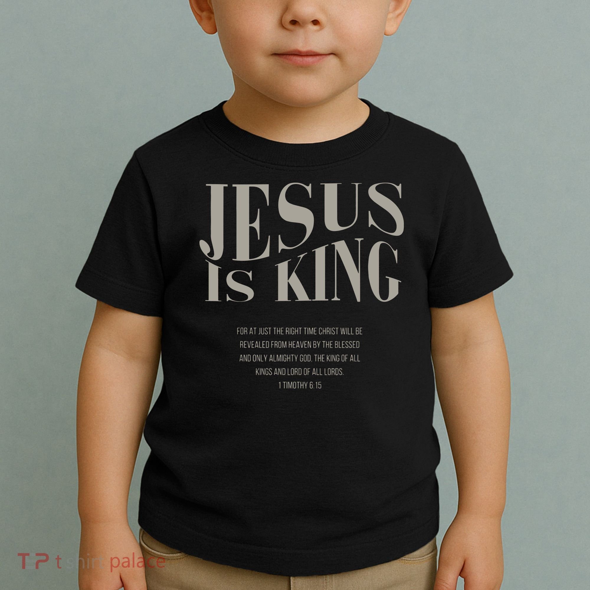 Jesus Is King Christian Toddler T-Shirt