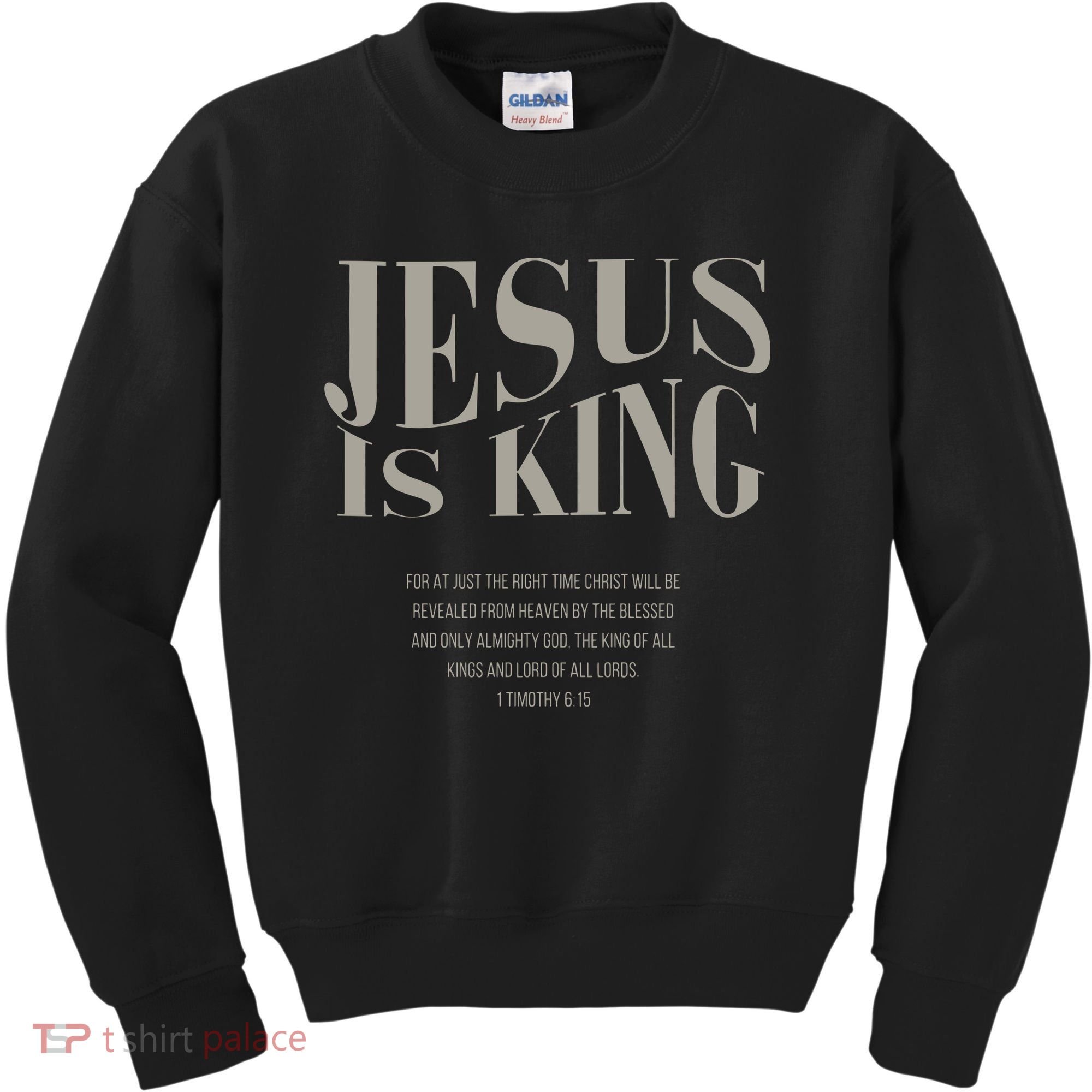 Jesus Is King Christian Kids Sweatshirt