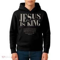 Jesus Is King Christian Kids Hoodie thumb 4