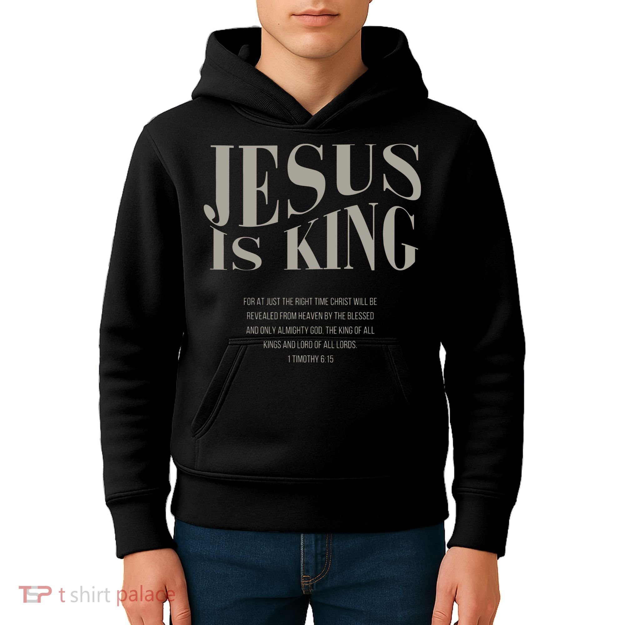 Jesus Is King Christian Kids Hoodie