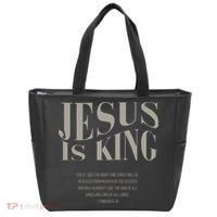 Jesus Is King Christian Tote Bag thumb 0