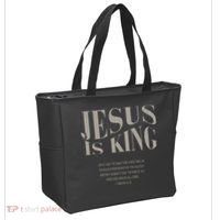 Jesus Is King Christian Tote Bag thumb 2