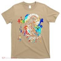 Jesus is King Stained Glass Art Portrait Silhouette Rev 1 8 T-Shirt thumb 0