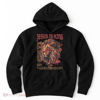 Jesus Is King Christian Lion Bible Scripture Faith Quote Hoodie thumb 0