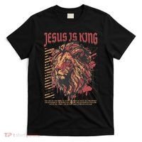 Jesus Is King Christian Lion Bible Scripture Faith Quote T-Shirt thumb 0
