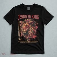 Jesus Is King Christian Lion Bible Scripture Faith Quote T-Shirt thumb 5
