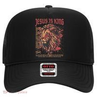 Jesus Is King Christian Lion Bible Scripture Faith Quote Hat thumb 0