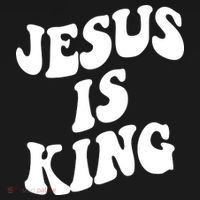 Jesus Is King Groovy Retro Christianity Baby Bodysuit thumb 2