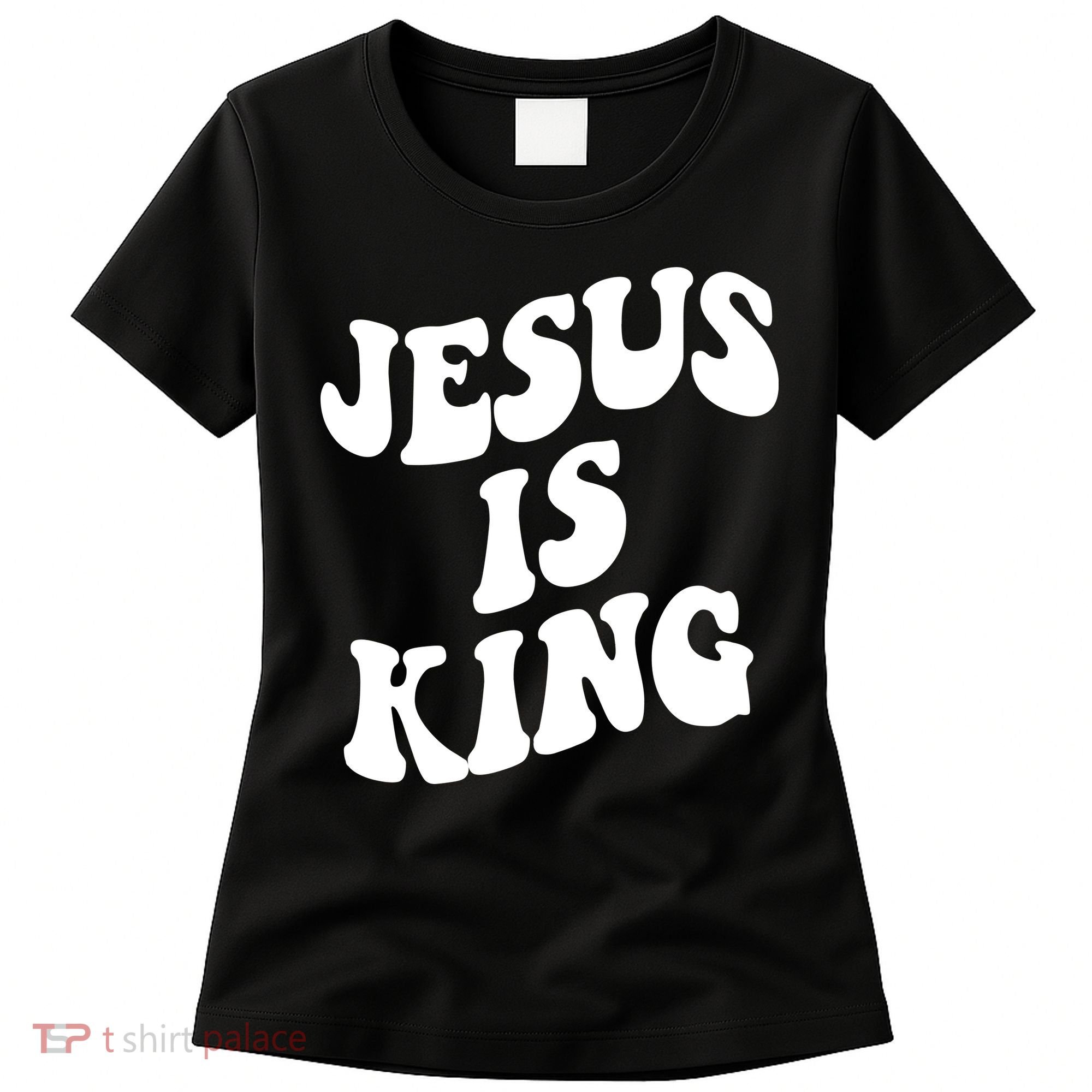 Jesus Is King Groovy Retro Christianity Women's T-Shirt