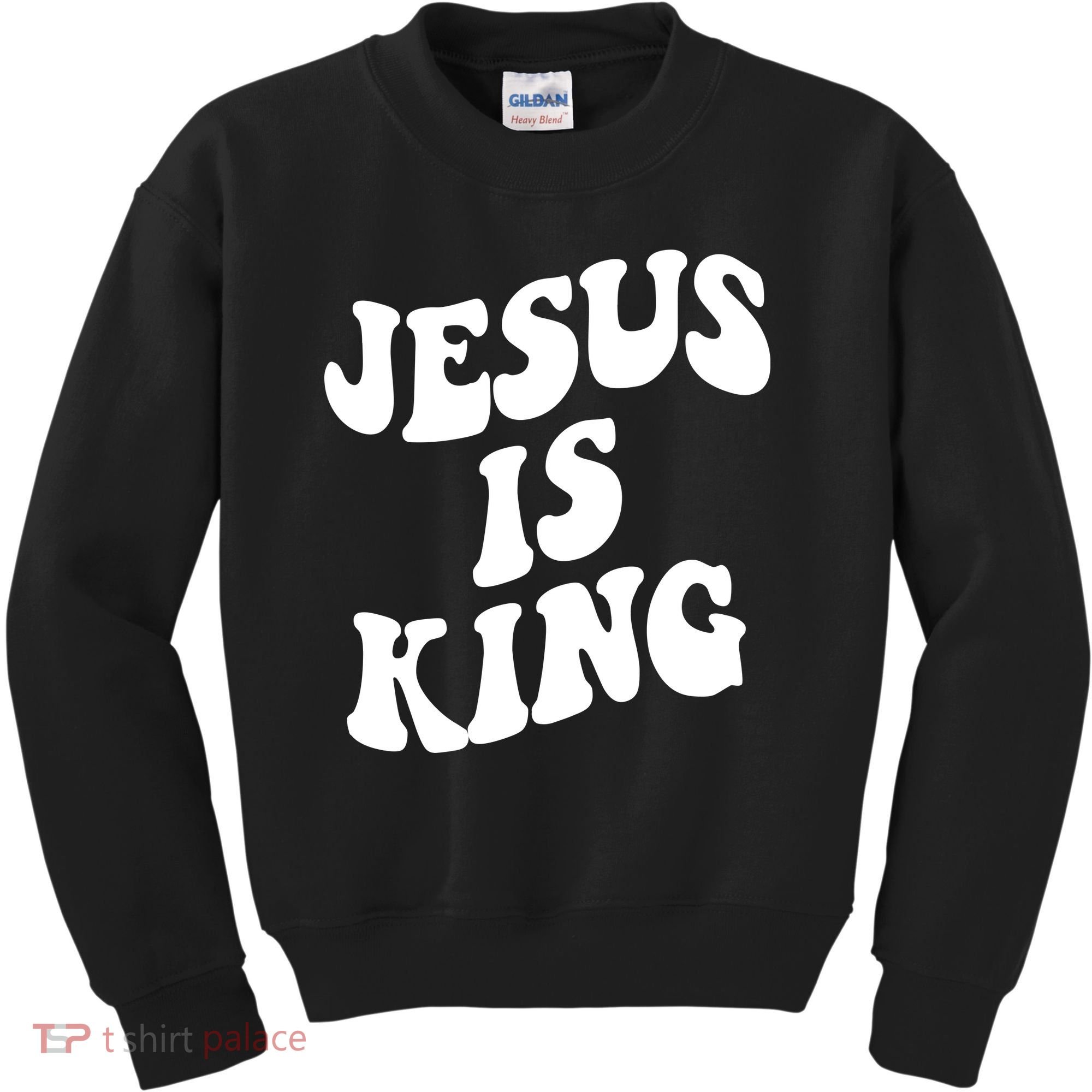 Jesus Is King Groovy Retro Christianity Kids Sweatshirt