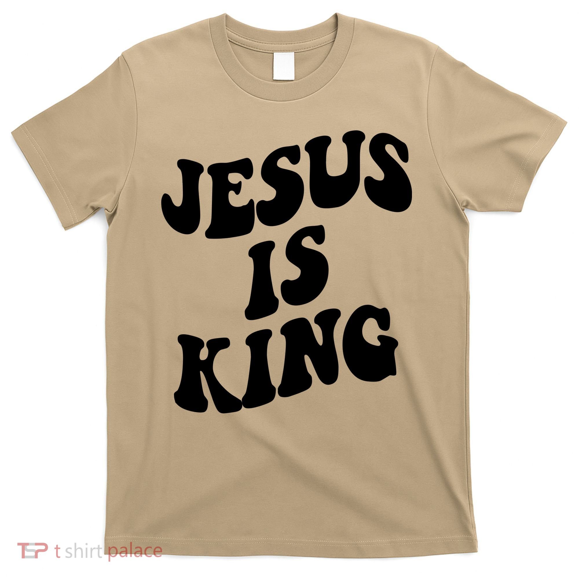 Jesus Is King Groovy Retro Christianity T-Shirt