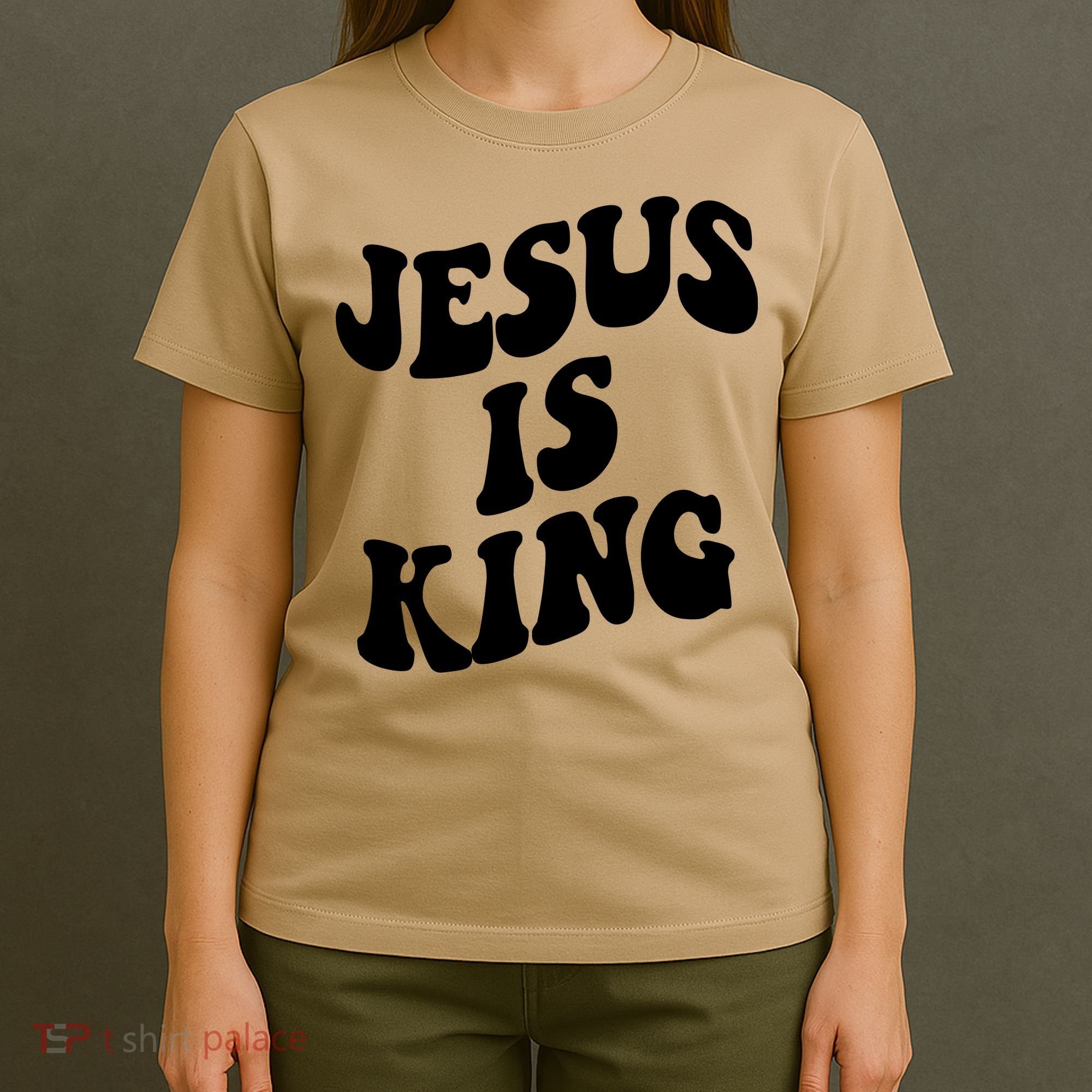 Jesus Is King Groovy Retro Christianity T-Shirt